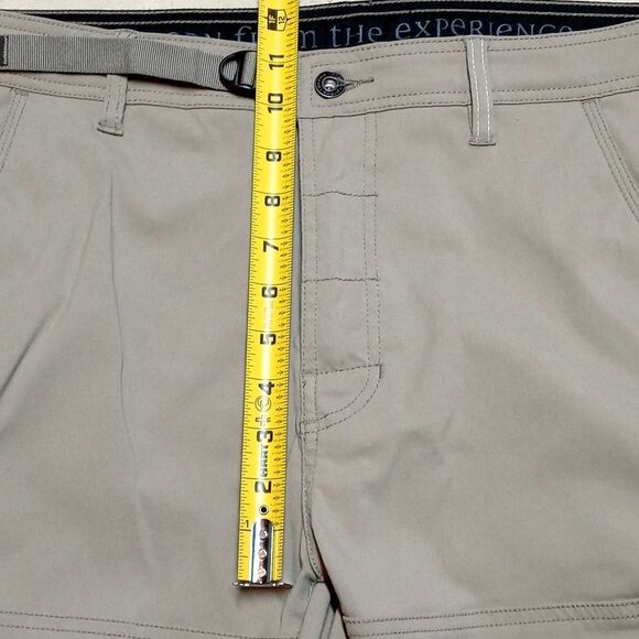 Prana Zion Hiking Pants Mens 38x30 Stretch Belted Vent Roll Up Snap Leg Cargo - Picture 10 of 11